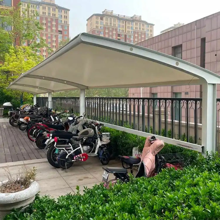 丹东膜结构电动车棚